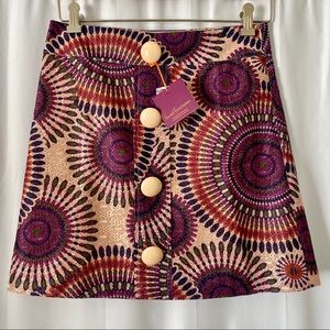 NWOT Purple Sweet Sinammon Mandala Mini Skirt